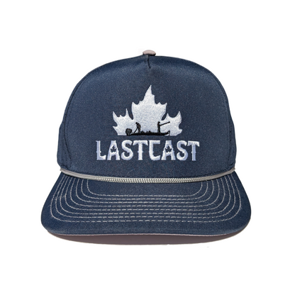 Navy coloured rope hat with canada leaf logo