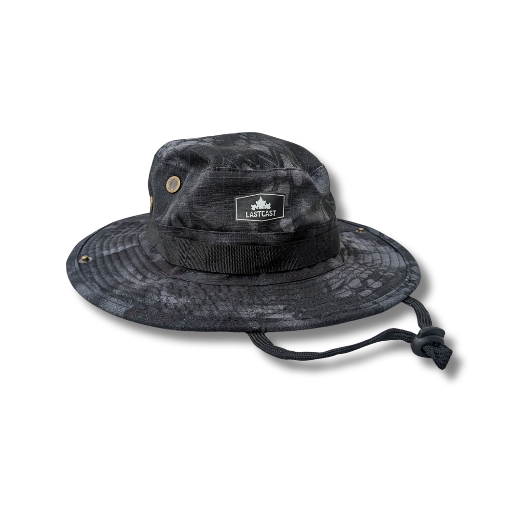 LastCast Boonie Hat - Black Python