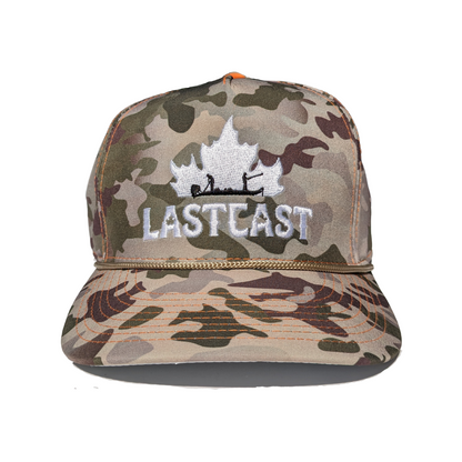 rope hat with canada leaf logo in a rattler camo colour