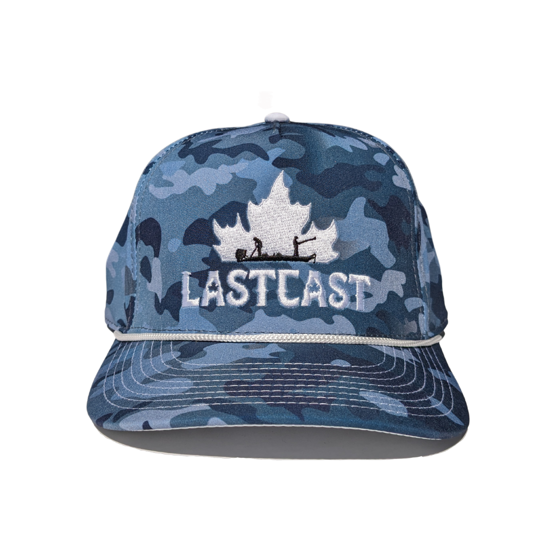 rope hat with canada leaf logo in hydro camo colour