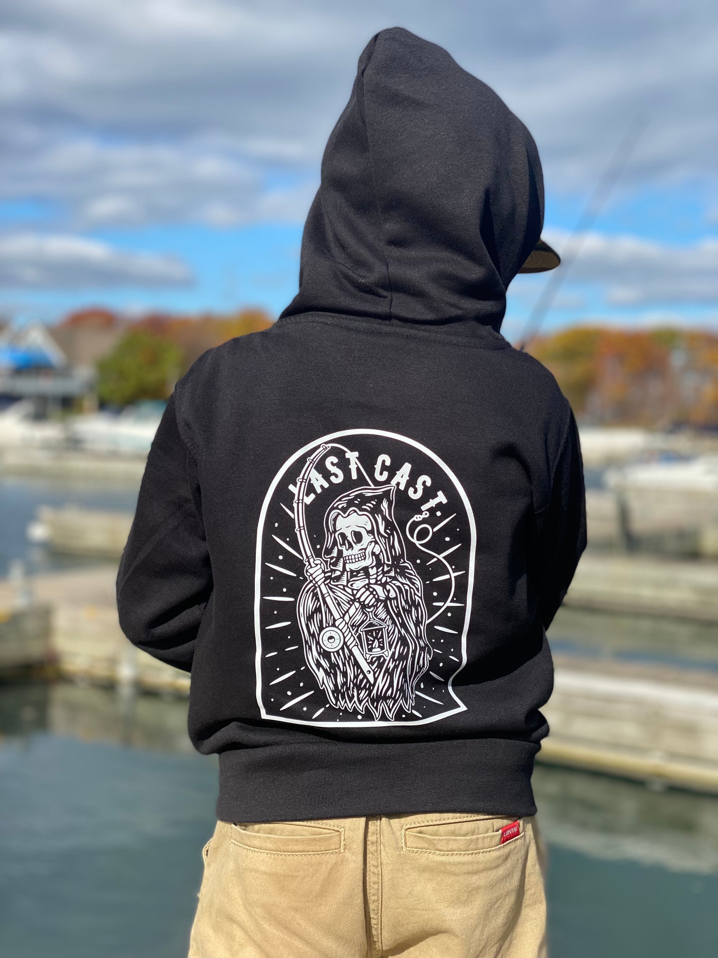 REAPER Gaiter Hoodie - YOUTH - Black