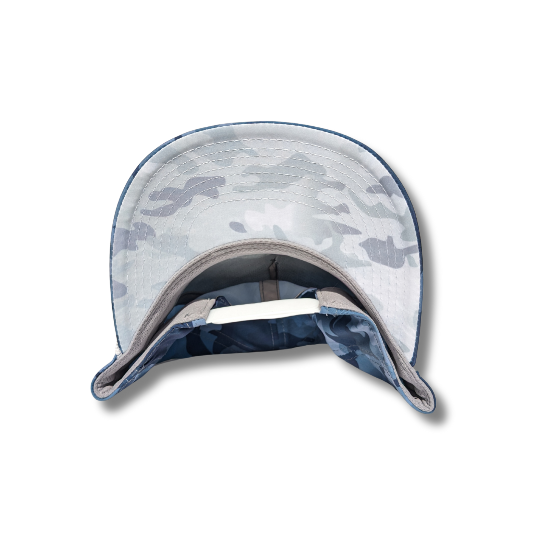 Underneath rope hat with canada leaf logo in hydro and arctic camo colour